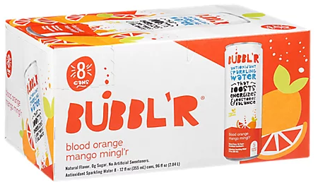 BEV BUBBLR BLOOD ORANGE MANGO 6 PK    028435600312 For Sale