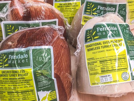 DELI MEAT, TURKEY BREAST, FERNDALE  MARKET, SMOKED UNSLICED   PER LB - 5322 For Discount