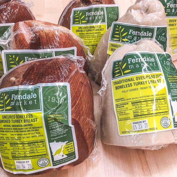 DELI MEAT, TURKEY BREAST, FERNDALE  MARKET, SMOKED UNSLICED   PER LB - 5322 For Discount