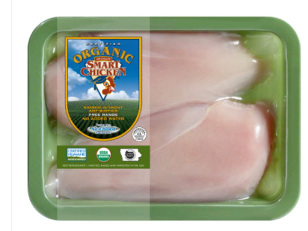 ORGANIC CHICKEN SMART BREAST BONELESS SKINLESS PER LBS 5700 For Discount