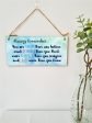 Handmade Wooden Hanging Wall Plaque Always Remember You Are Stronger Beautiful Loved Inspirational Friendship Gift Online