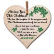 Handmade Wooden Hanging Heart Plaque Gift to Remember Lost Loved Ones at Christmas Hot on Sale