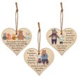 Set of 3 Hanging Decorations Wooden Hearts Friendship Gifts or BFF Besties | Laugh Louder | Low Maintenance Friends | One of a Kind Cheap