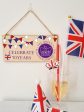 Handmade Wooden Hanging Wall Plaque Celebrate 70 Years Queen s Platinum Jubilee 2022 Bunting Decorative Memorabilia Street Party Fashion