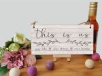 Handmade Wooden Hanging Wall Plaque This Is Us Our Life Our Story Our Home Sentimental Decorative Sign Family Discount