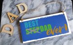 Handmade Wooden Hanging Wall Plaque Best STEP DAD Ever Decorative Sentimental Gift Father s Day Office Man Cave Online now