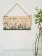 Handmade Wooden Hanging Wall Plaque Garden Rules Relax Feel the Breeze Take a Nap Pretty Sign for Gardeners Discount