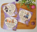 Set of 3 Hanging Decorations Wooden Hearts Friendship Gifts or BFF Besties | Laugh Louder | Low Maintenance Friends | One of a Kind Cheap