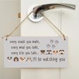 Handmade Wooden Hanging Wall Plaque Every Snack You Make Watching You Funny Kitchen Sign Pet Lover Dog Mum Dad For Cheap