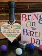 Handmade Wooden Hanging Heart Plaque Gift Happy Birthday Forty Funny Wordle Just a few words that spring to mind on Sale