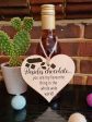 Handmade Wooden Hanging Heart Plaque Gift for Chocolate Lovers Romantic present for Boyfriend For Discount