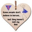 Handmade Wooden Hanging Heart Plaque Gift for Dad Novelty Funny Keepsake Online