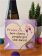 Handmade Wooden Hanging Heart Plaque Gift Perfect for Prosecco Lovers Novelty Funny Keepsake For Sale