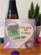 Handmade Wooden Hanging Heart Plaque Gift You Rock My World Wordle Love You Funny Hubby Husband Words For Discount