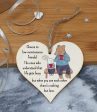 Handmade Wooden Hanging Heart Plaque Gift Cheers to low maintenance friends long distance friendship miss you present cute window wall hanger absent friend cute hand drawn design For Cheap