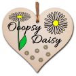 Handmade Wooden Hanging Heart Plaque Gift to Say Sorry Card Alternative For Discount