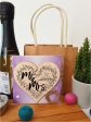 Handmade Wooden Hanging Heart Plaque Gift to Congratulate the Newlyweds Personalised Wedding Keepsake For Discount