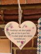 Handmade Wooden Hanging Heart Plaque Gift Friends Stay True Friendship Wall Hanger Colleague Present Card Alternative Online