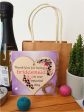 Handmade Wooden Hanging Heart Plaque Gift Thank You for Being My Bridesmaid Wedding Novelty Keepsake Online Sale