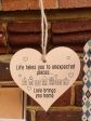 Handmade Wooden Hanging Heart Plaque Gift Life Unexpected Love Home Inspirational Wall Hanger Card Alternative Friendship Family Online Hot Sale