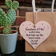 Handmade Wooden Hanging Heart Plaque Gift Smallest Things Most Room Hearts Thoughtful Friendship Family Wall Hanger Card Alternative For Cheap