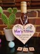 Handmade Wooden Hanging Heart Plaque Gift for Mum Thoughtful Keepsake for Kitchen Baking Cooking Fan Online now