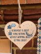 Handmade Wooden Hanging Heart Plaque Gift Retirement Doing Nothing Without Worrying Leaving Card Alternative Friend Colleague Present Supply