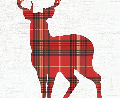 LET622 - Plaid Deer - 12x16 For Discount