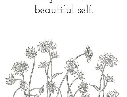 KS240 - Be Your Own Beautiful Self - 12x16 Online now