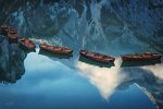 MPP868 - Boats of Braies II - 18x12 Hot on Sale